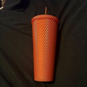 Starbucks Vibrant Orange Textured Tumbler
